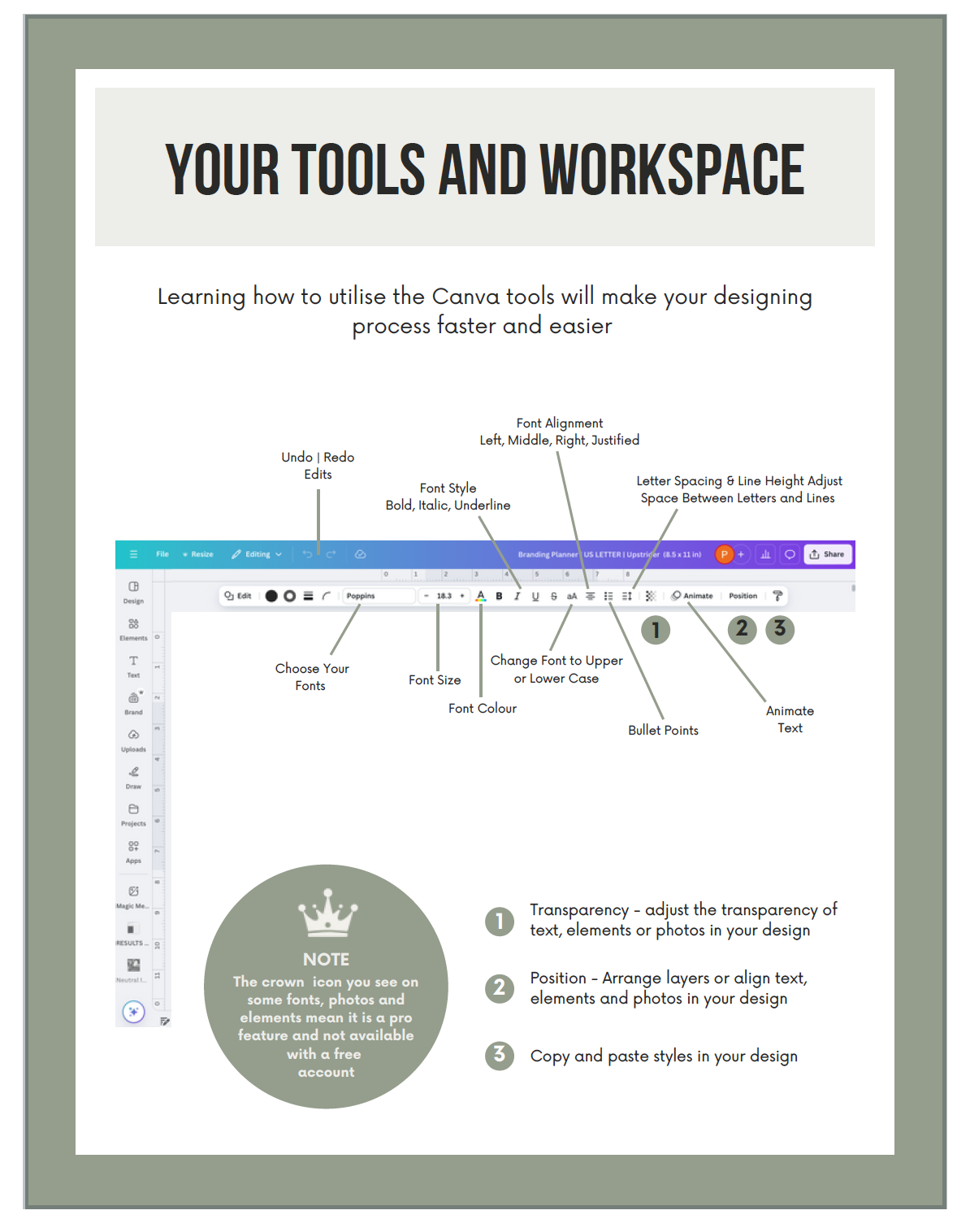 Comprehensive Canva Editor Interface